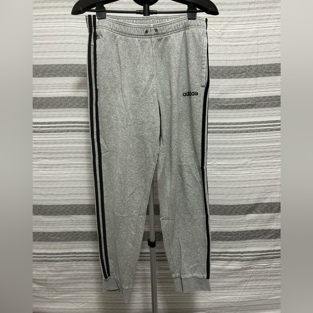 Adidas Mens Medium Grey Joggers / Sweatpants